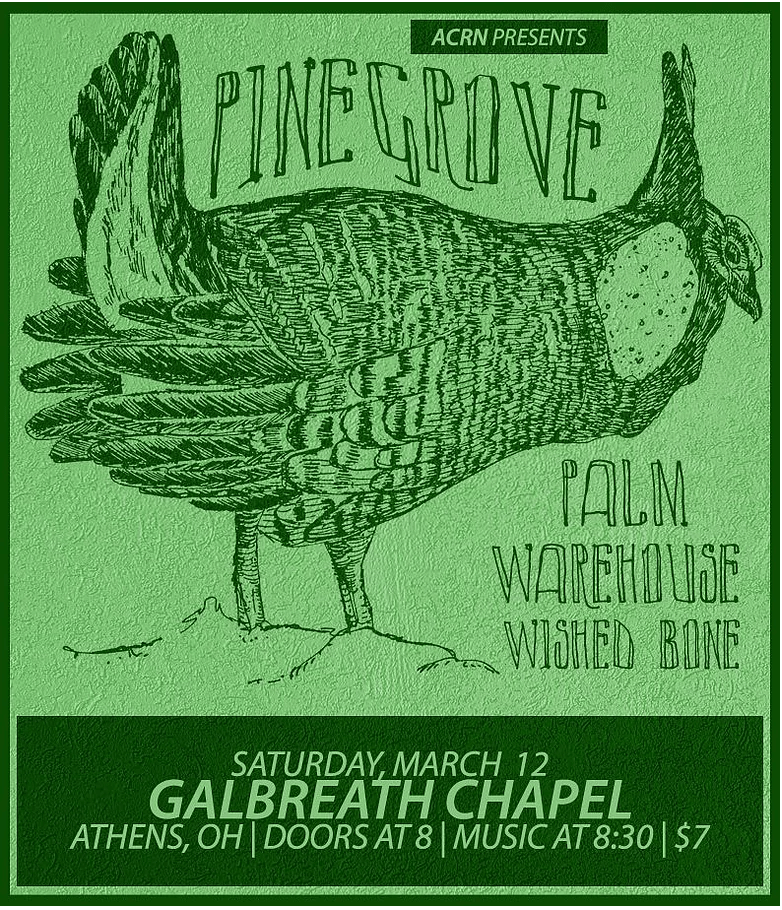 Preview: Pinegrove, Palm, Warehouse, Wished Bone / Mar. 12 / Galbreath&nbsp;Chapel