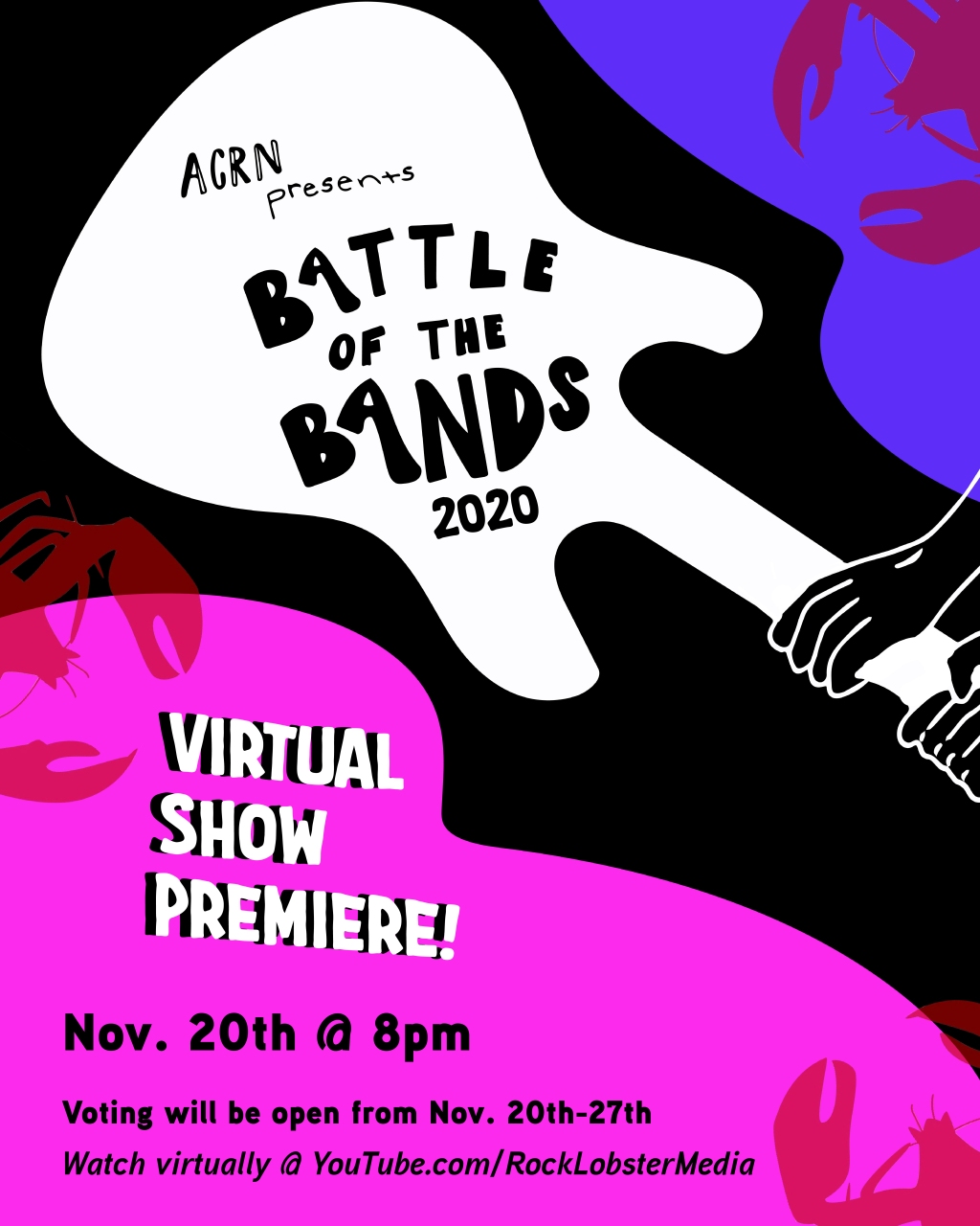 Preview: ACRN Battle of the Bands with Boy Jorts, Rooftops, Friends for Sale, Velvet Green, Birds with Vertigo